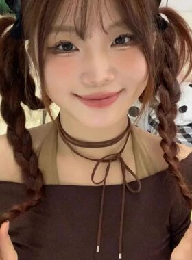 Vinage Long Velve Bowkno Choker Necklace for Women Elegan We