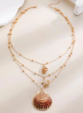 3Pc/Se Bohemian Conch Shell Pendan Necklaces for Women Ladie