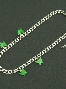 Butterfly Smooth Stainless Steel Chain Women's Simple ndy Je
