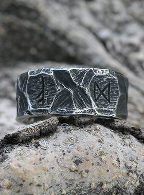 Viking Githic Style Stainless Steel Celtics Knot Ring Men No