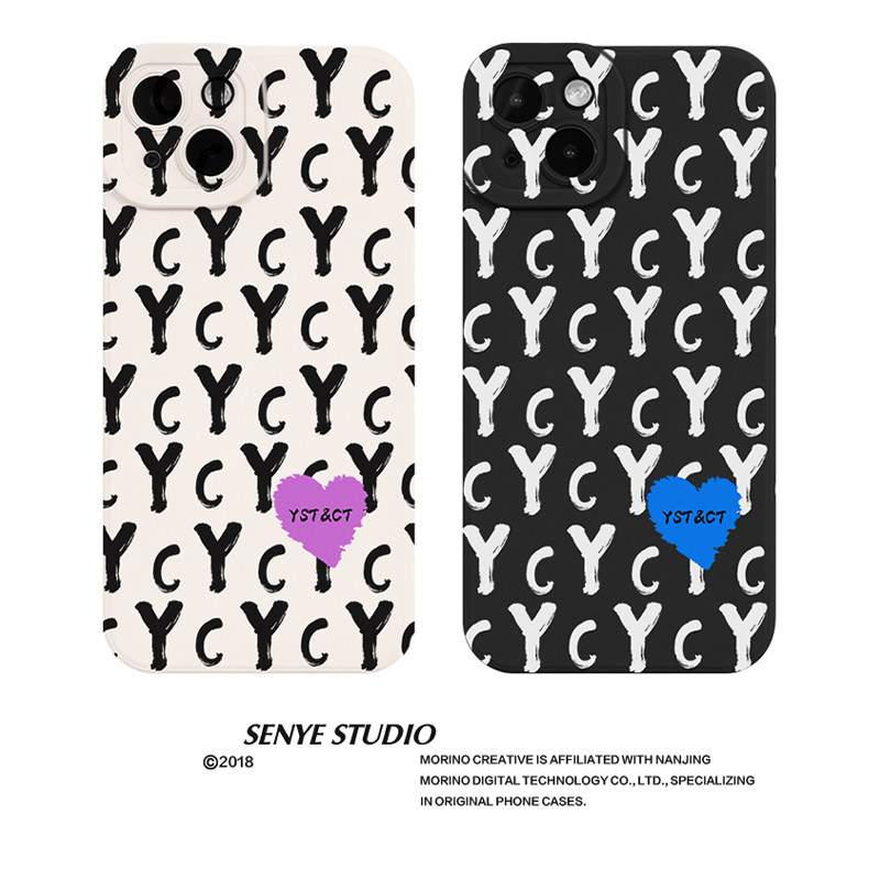 情人节定制情侣字母手机壳2024年新款保护套适用iphone15promax苹果15手机壳14/13/12/11硅胶壳华为mate60pro