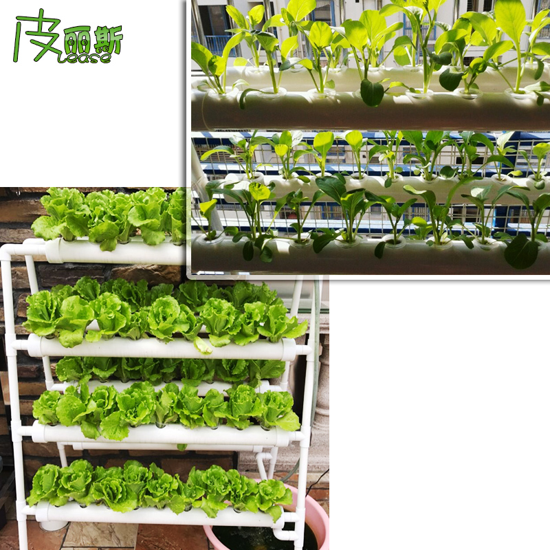 阳台无土栽培设备水培蔬菜管道种植家庭式小型生菜青菜水耕栽培机-图2