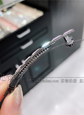 高档合金侧边少女新品水晶发夹