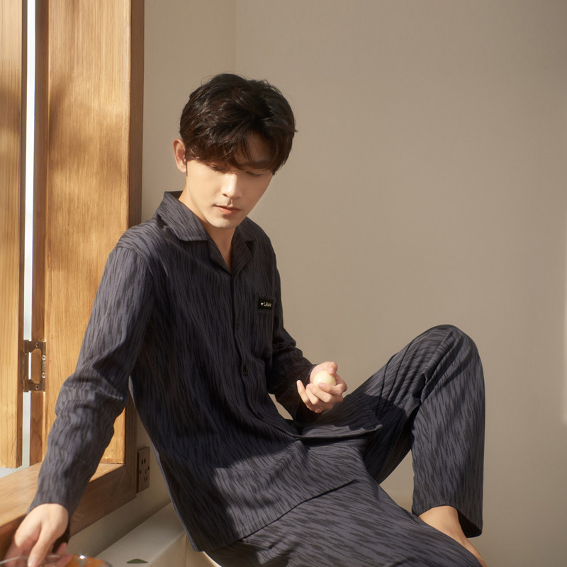 帕兰朵情侣睡衣女春秋款纯棉长袖公主风高级感2025年新款男士套装