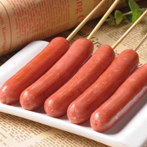 好顺景顺口肠原味热狗肠60条装烤香肠冷冻商用热狗便宜烤肠2.5kg - 图0