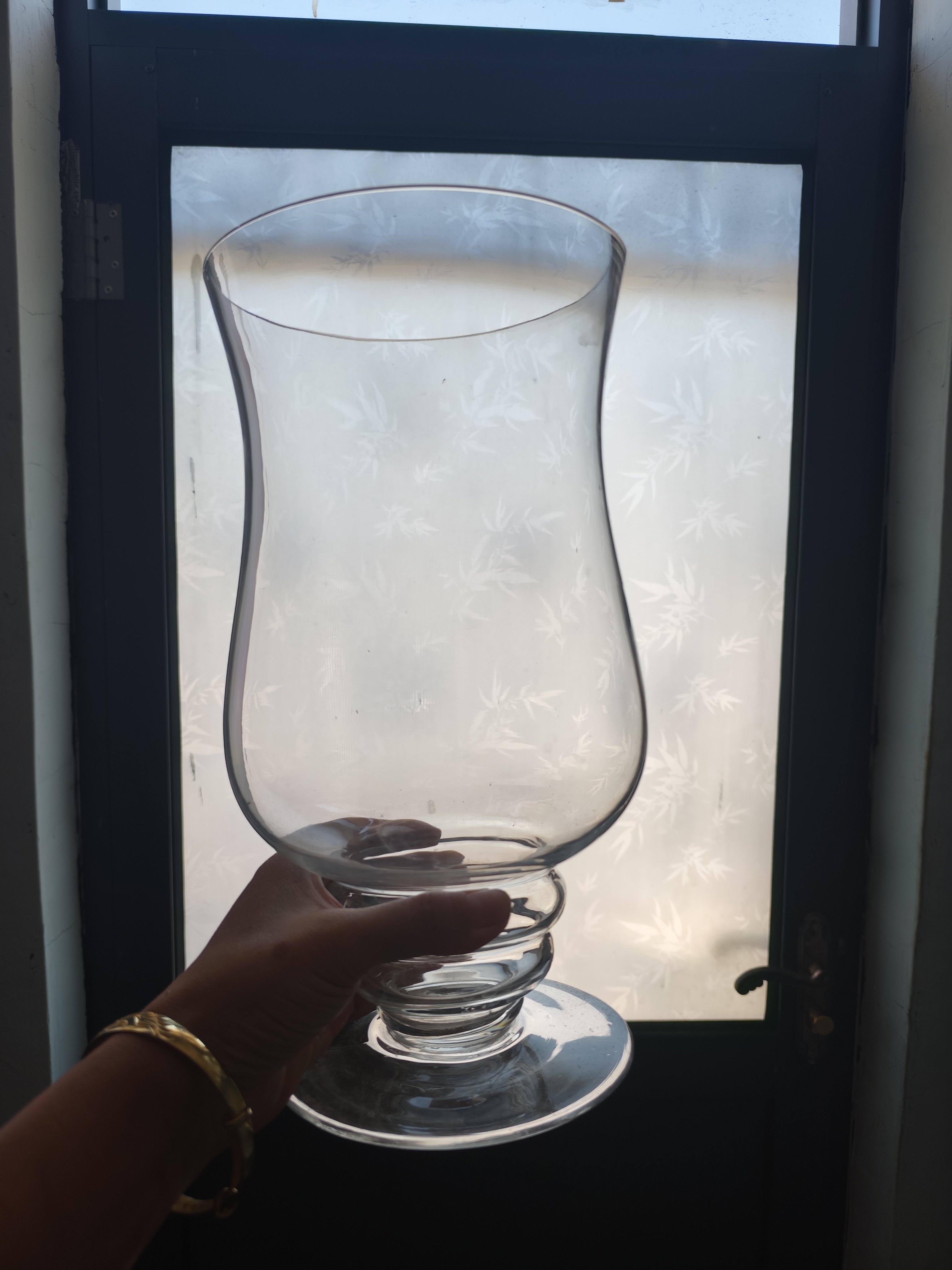 欧式玻璃花瓶透明高脚简约桌面摆放电视柜装饰家居客厅台面花器,淘宝优惠券,粉丝福利购,淘宝优惠卷