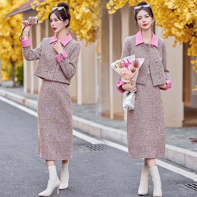 小香风套装2025新款爆款女春秋冬季法式减龄漂亮洋气套装裙两件套,淘宝优惠券,粉丝福利购,淘宝优惠卷