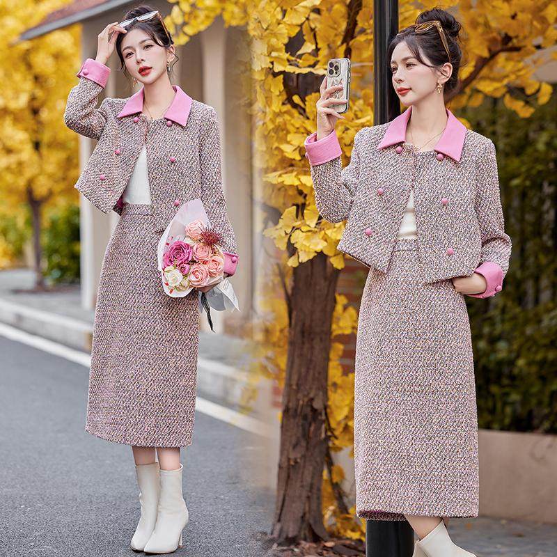 小香风套装2025新款爆款女春秋冬季法式减龄漂亮洋气套装裙两件套,淘宝优惠券,粉丝福利购,淘宝优惠卷