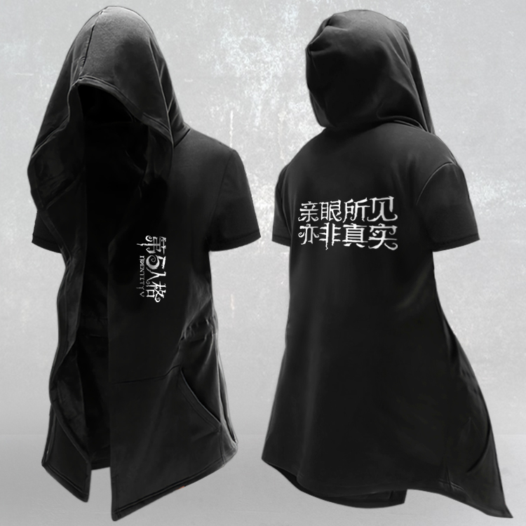 第五人格杰克T恤庄园医生盲女园丁慈善家衣服短袖风衣服游戏周边-图3