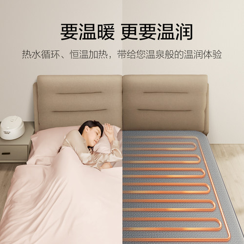 【重磅新品】AO史密斯佳尼特双人恒温水暖床垫水暖毯电热毯J1S/J1 - 图1
