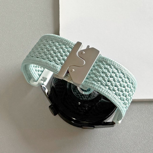 透气针织伞扣尼龙GT5适用华为GT3手表watch4pro表带fit4苹果9小米 - 图0