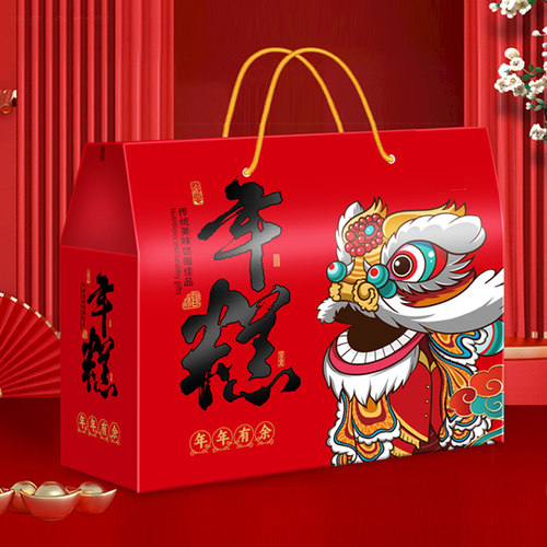 年糕粘豆包礼盒新款馒头纸箱土特产食品包装挂面大米杂粮礼品盒 - 图3