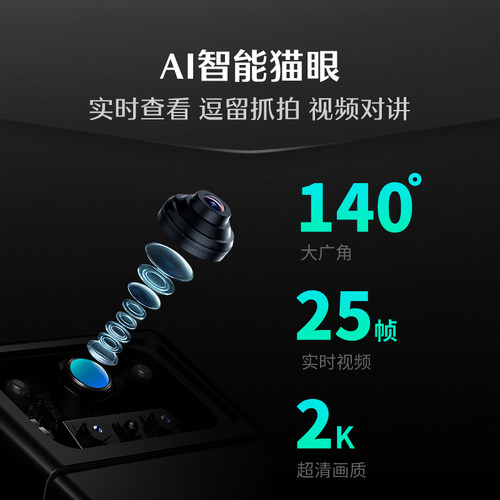 德施曼智能门锁猫眼大屏指纹锁密码锁家用大圣Q5MPro（标准版） - 图0