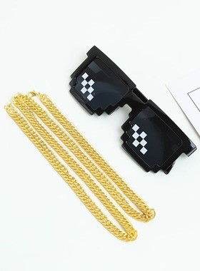 马赛克墨镜眼镜社会人墨镜大佬