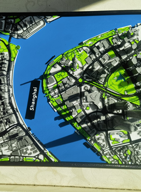 上海微缩城市模型3d打印摆件装饰礼品礼物客厅办公桌面创意桌搭