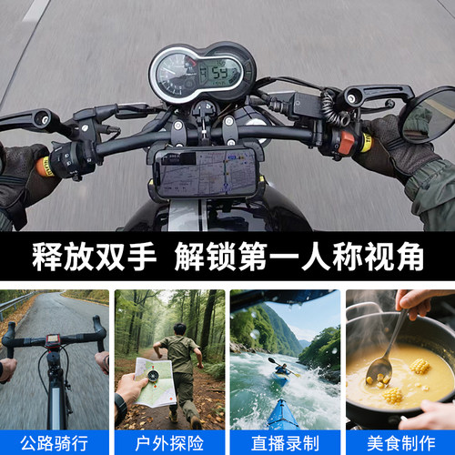 JJC适用DJI大疆Action6/5pro挂脖支架快拆Pocket4/3/Nano第一人称视角拍摄胸前固定360二代运动相机骑行配件 - 图0