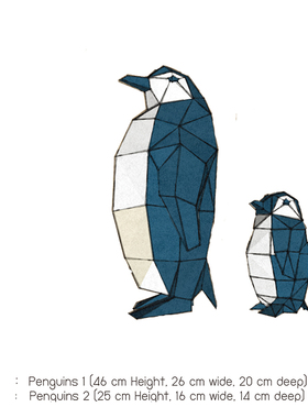 艺术风帝企鹅南极海洋动物模型