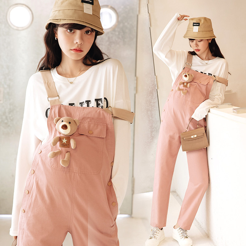 孕妇裤春秋款外穿孕妇背带裤长裤 婴格恩母婴孕妇打底裤