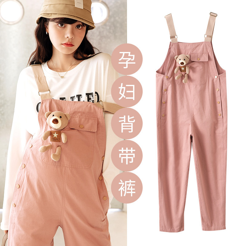 孕妇裤春秋款外穿孕妇背带裤长裤 婴格恩母婴孕妇打底裤