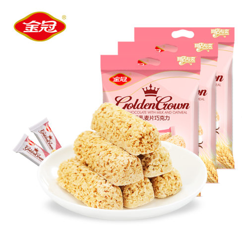 金冠燕麦味巧克力营养麦片棒早餐结婚喜糖休闲食品充饥小零食年货 - 图0