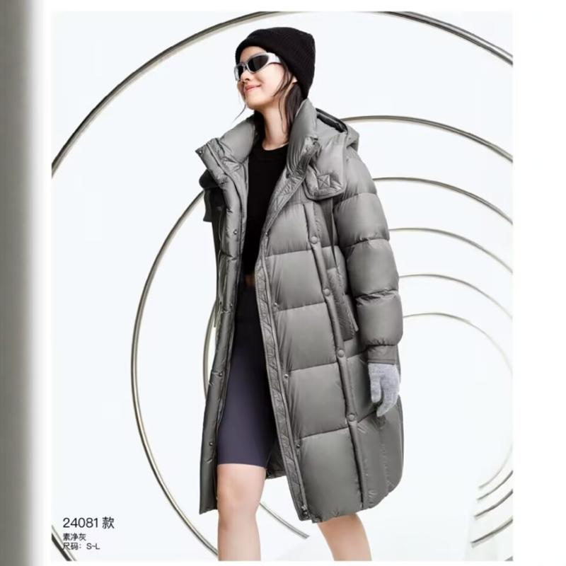 特价款 女装时尚休闲中长款羽绒服半成品九成品24081翻新定制加工 - 图0