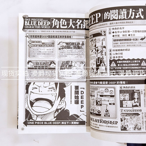 现货 ONE PIECE 航海王 海贼王 RED/YELLOW/GREEN/BLUE DEEP 红黄蓝绿绝赞系列4册套装全 台版漫画书 东立 尾田荣一郎 进口原版 - 图3
