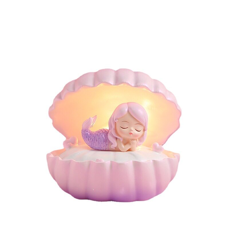 六一节送小女孩子儿童12十岁女生女童的生日礼物美人鱼公主小夜灯
