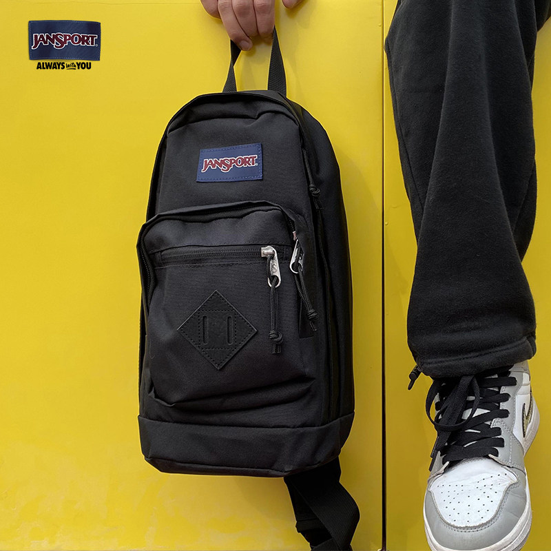 jansport新款骑行滑板胸包斜挎包 jansport男士包袋