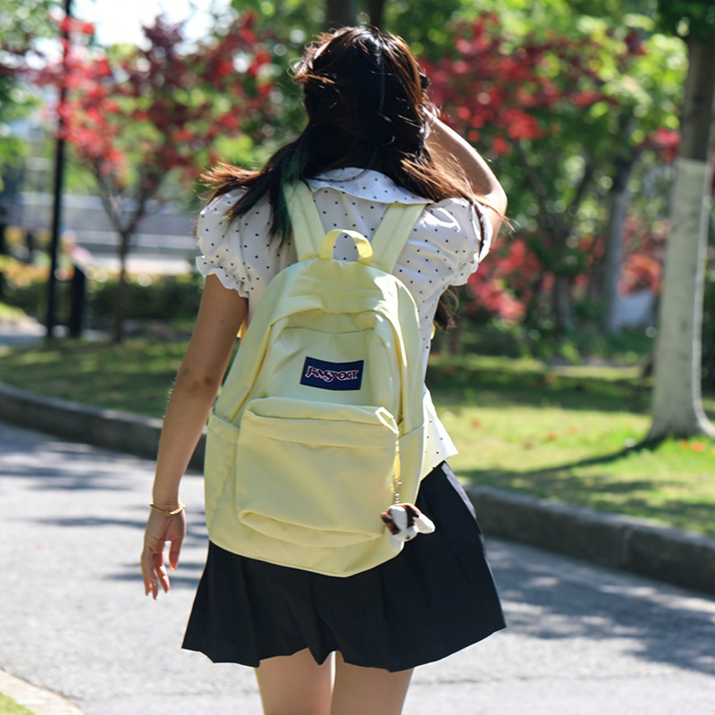 jansport杰斯伯经典轻便高中男女学生双肩书包