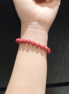 8m非遗合香珠桃之夭夭手串手链