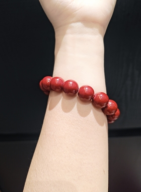 14m中含量朱砂辰砂貔貅手串手链手围非常大