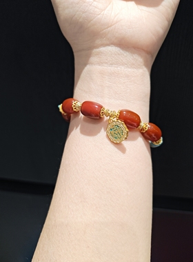 特价15乘10m南红玛瑙配玛瑙手串手链瑕疵已拍出