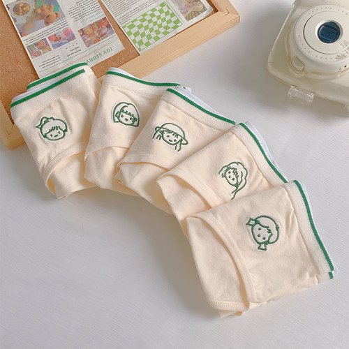 「羊毛小森」可爱纯棉内裤少女学生A类全棉无痕透气抗抑菌2026新 - 图2