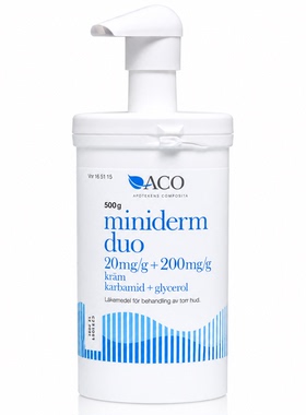 瑞典ACO身体乳Miniderm宝宝婴幼儿面霜润肤露红屁屁500ml润肤保湿