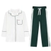 Bộ đồ ngủ nữ mùa xuân và mùa thu cotton dài tay có thể được mặc bên ngoài quần áo thời trang dành cho sinh viên Hàn Quốc Pangnu. - Bộ Pajama Bộ Pajama