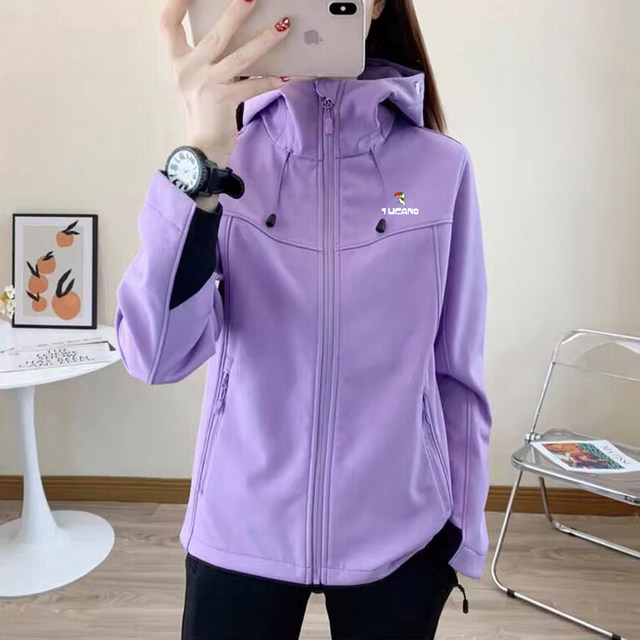 Woodpecker soft shell jacket for women windproof waterproof jacket