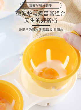 跨境家用水煮蛋煮蛋器微波炉温泉蛋蒸蛋器多功能煮蛋盒鸡蛋煮蛋器