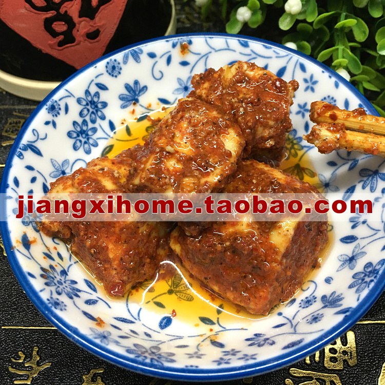 宾顺精制豆腐乳420gX2瓶正宗江西土特产宜丰宾馆霉豆腐香辣下饭菜-图1