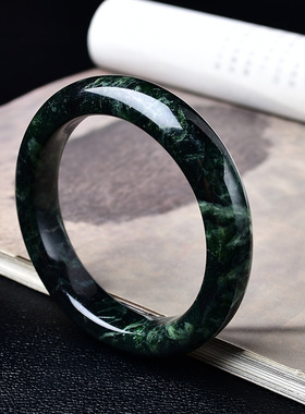 天然藏玉药王石手镯玉镯手饰扁条