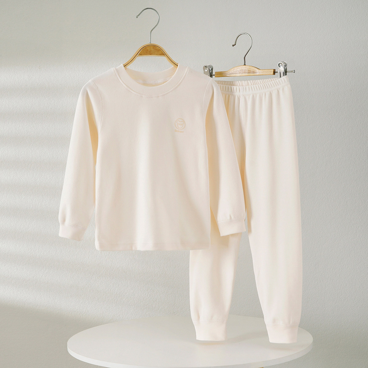 Children's early spring and autumn long-staple cotton bottoming underwear 100-130 sizes for boys and girls autumn clothes and long trousers home clothes set