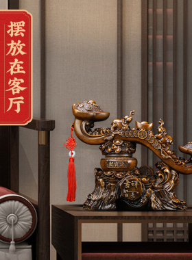 吉祥如意聚宝盆家居客厅乔迁摆件