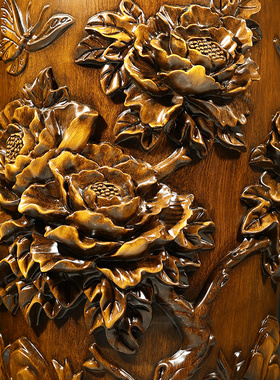 富贵平安落地花瓶一对客厅装饰品