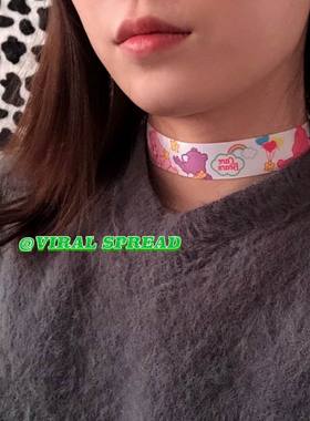 项圈viralspread彩虹熊土酷