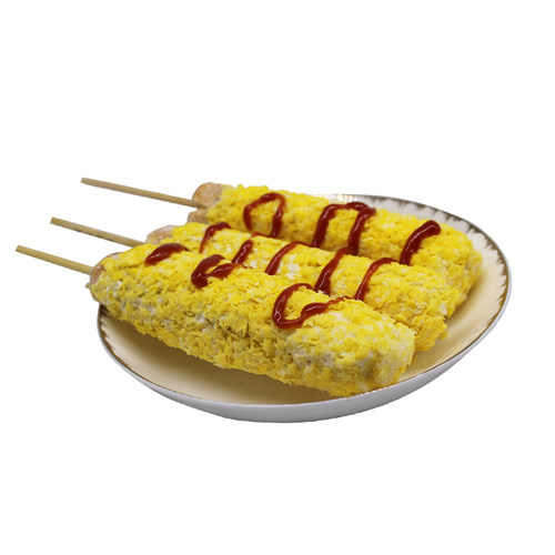 热狗粉拉丝彩色芝士热狗棒预拌粉脆皮裹粉专用商用韩式五彩面包糠 - 图3