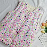 Хлопковый утепленный зимний жилет, 25 года, свободный крой, цветочный принт