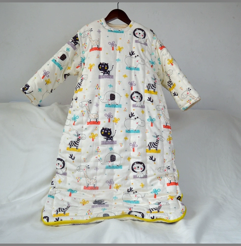 Хлопковый спальный мешок для младенца с молнией, «сделай сам», увеличенная толщина