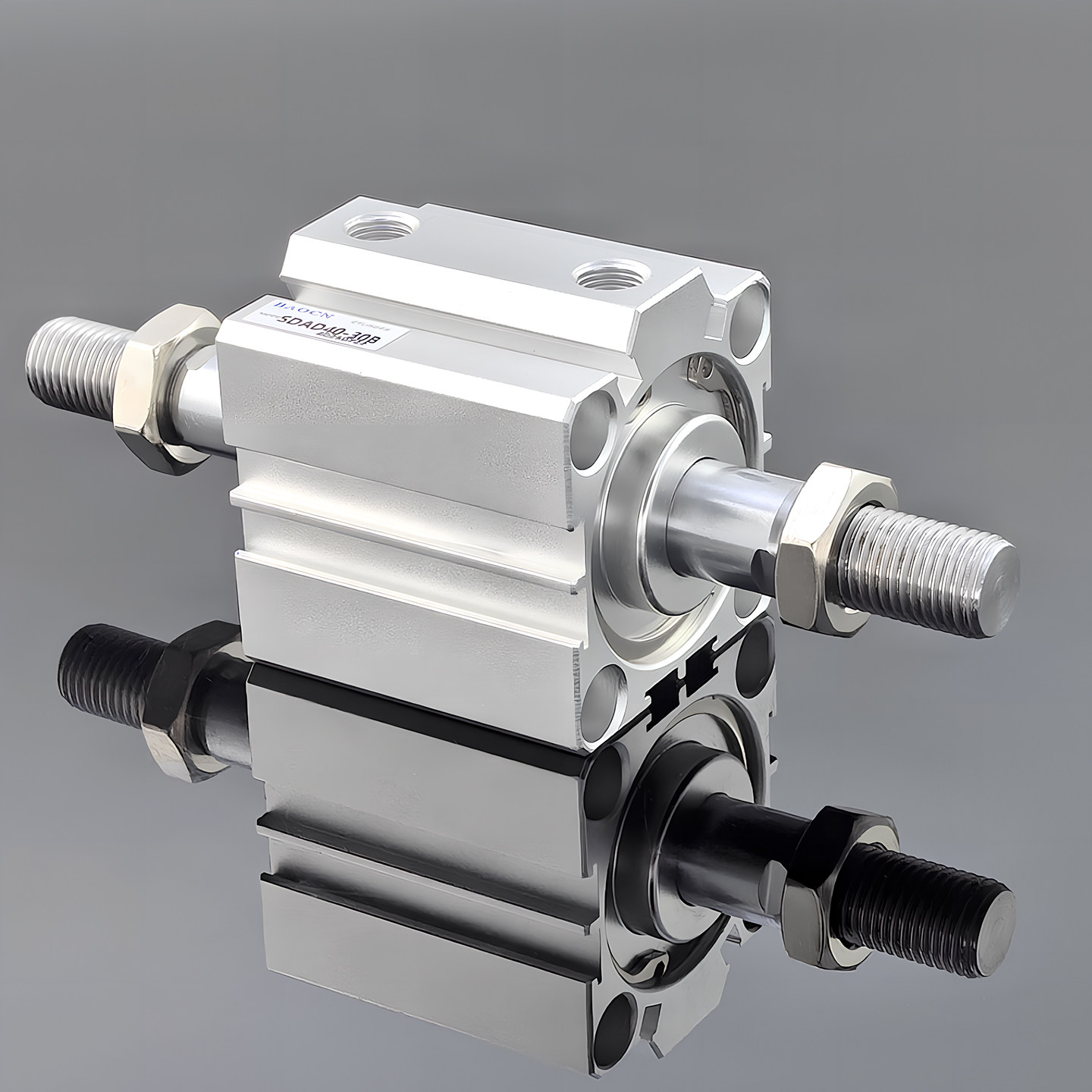 亚德客型薄型双出轴气缸SDAD12/25/40/63/100X5X30X50B,淘宝优惠券,粉丝福利购,淘宝优惠卷