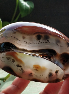 天然巴西立体玛瑙手镯