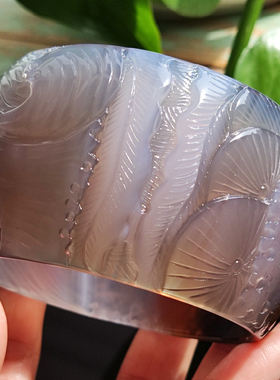 长寿龟 纯天然巴西老料玛瑙雕刻手镯 绝品设计俏色巧雕收藏级别61