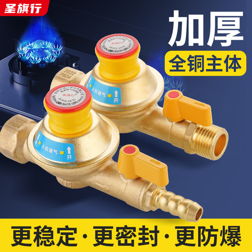 燃气自闭阀自动断气灶前阀纯铜家用热水器漏气保护燃气阀 - 图0